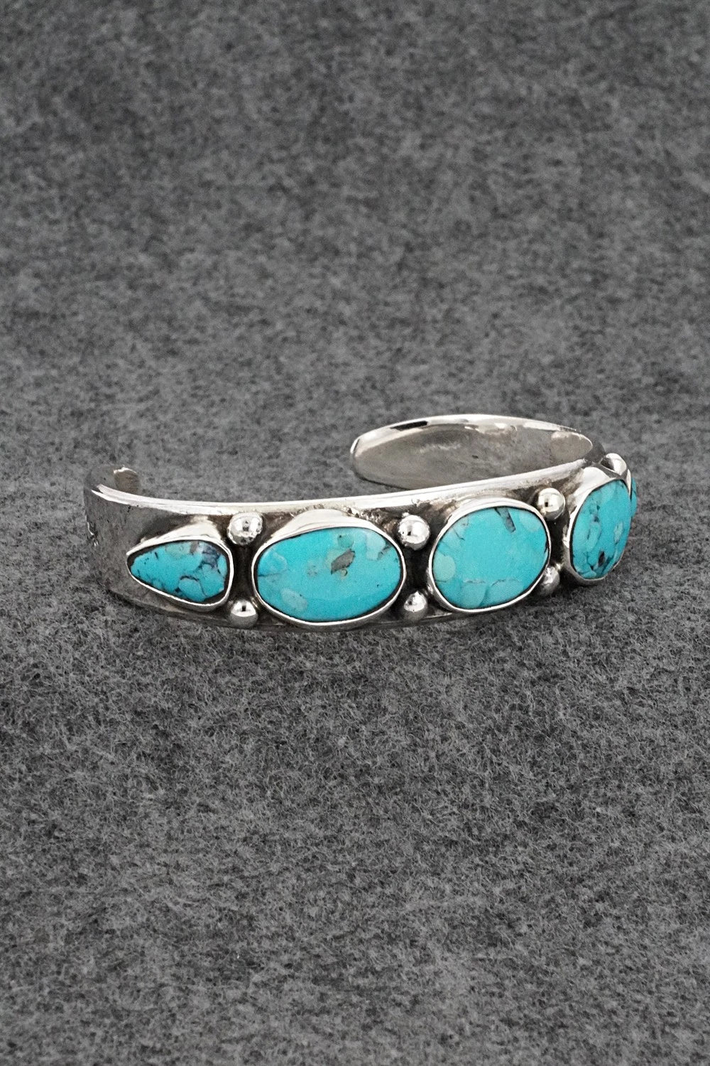 Turquoise & Sterling Silver Bracelet - Mike Platero