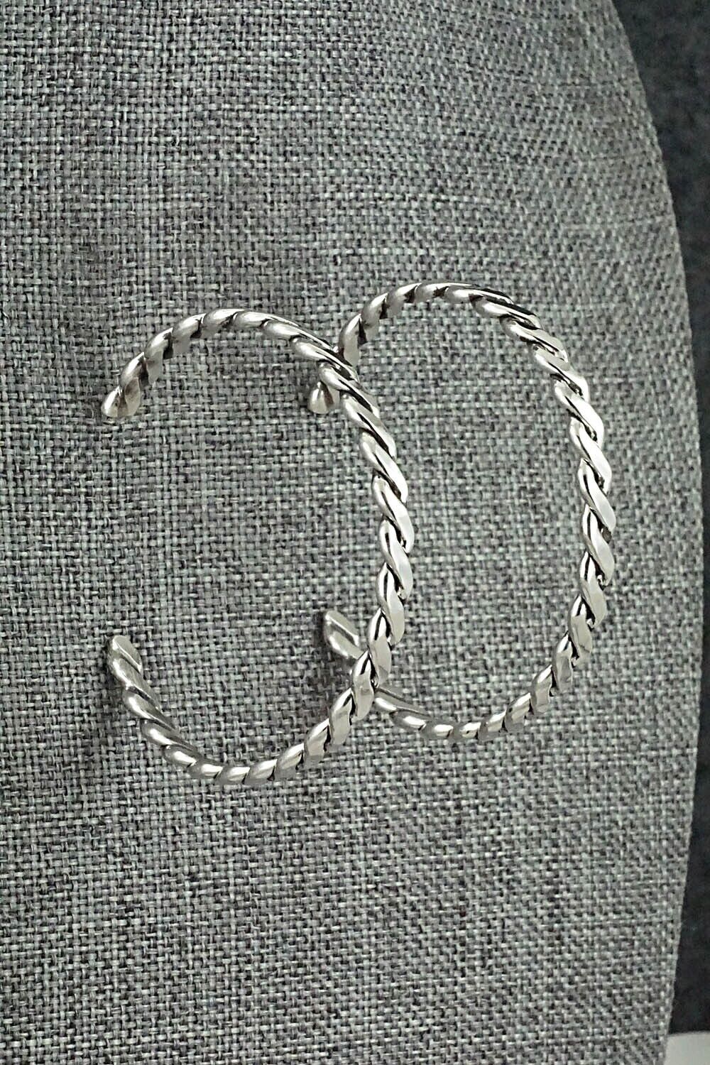 Sterling Silver Hoop Earrings - Ben Tahe