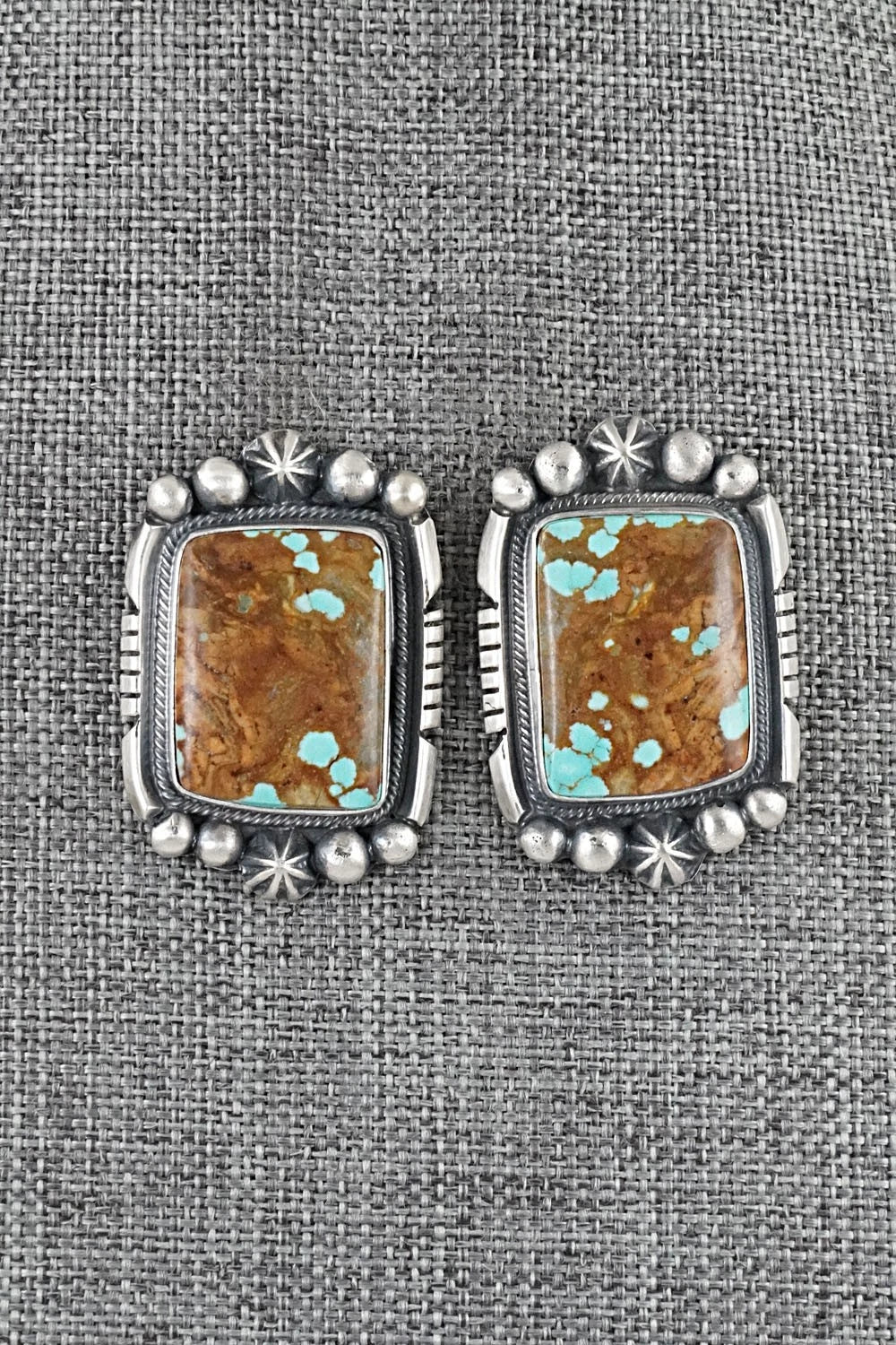 Turquoise & Sterling Silver Necklace and Earrings Set - Bob Becenti