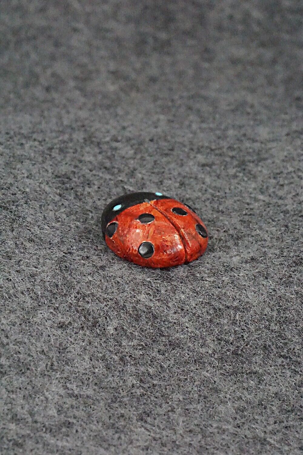 Ladybug Zuni Fetish Carving - Reynold Lunasee