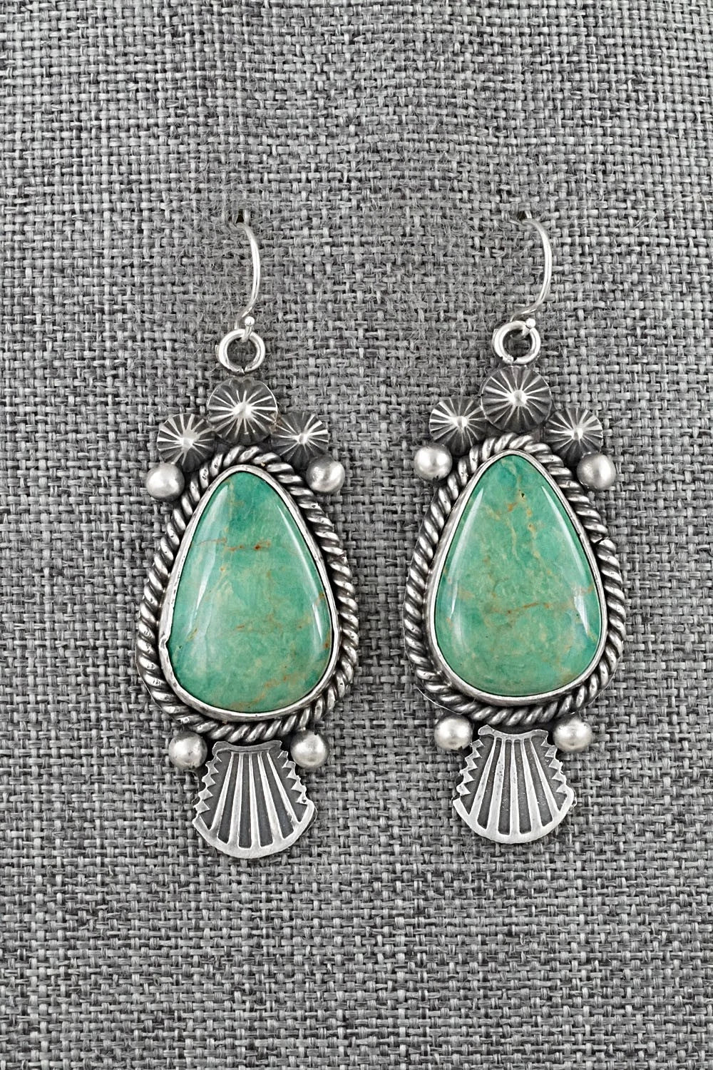 Turquoise & Sterling Silver Earrings - Michael Calladitto