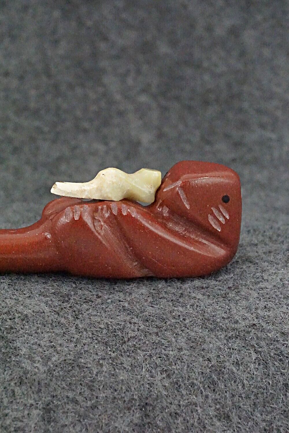 Otter with Pup Zuni Fetish Carving - Justin Red Elk