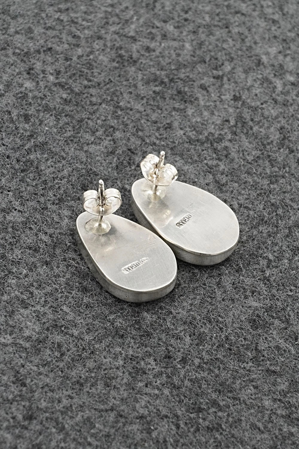 Turquoise & Sterling Silver Earrings - Rosemary Saunders