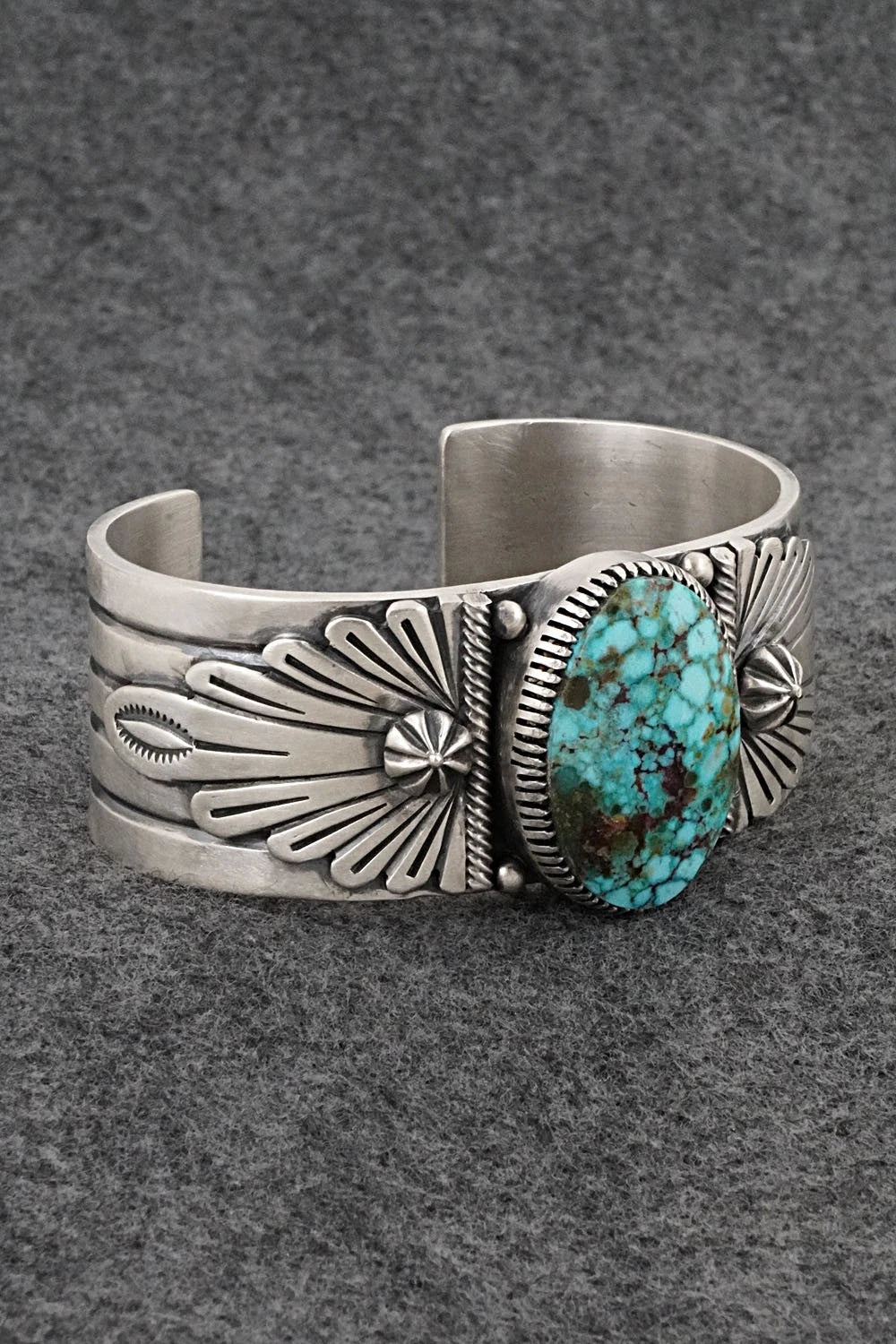 Turquoise & Sterling Silver Bracelet - Mark Yazzie