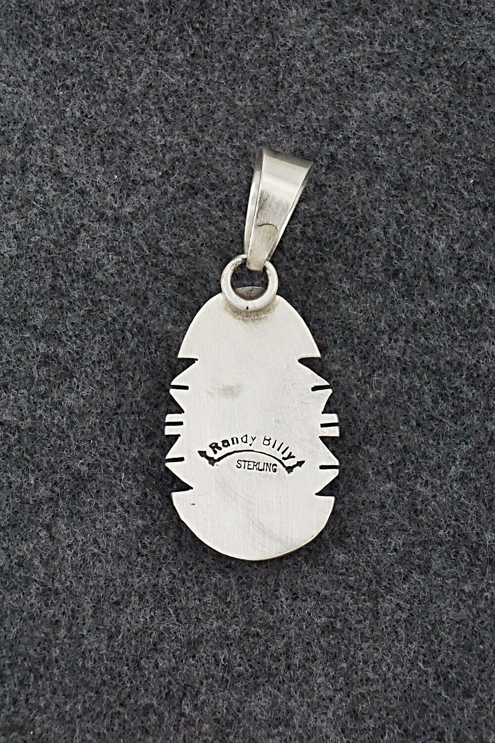 Turquoise & Sterling Silver Pendant - Randy Billy