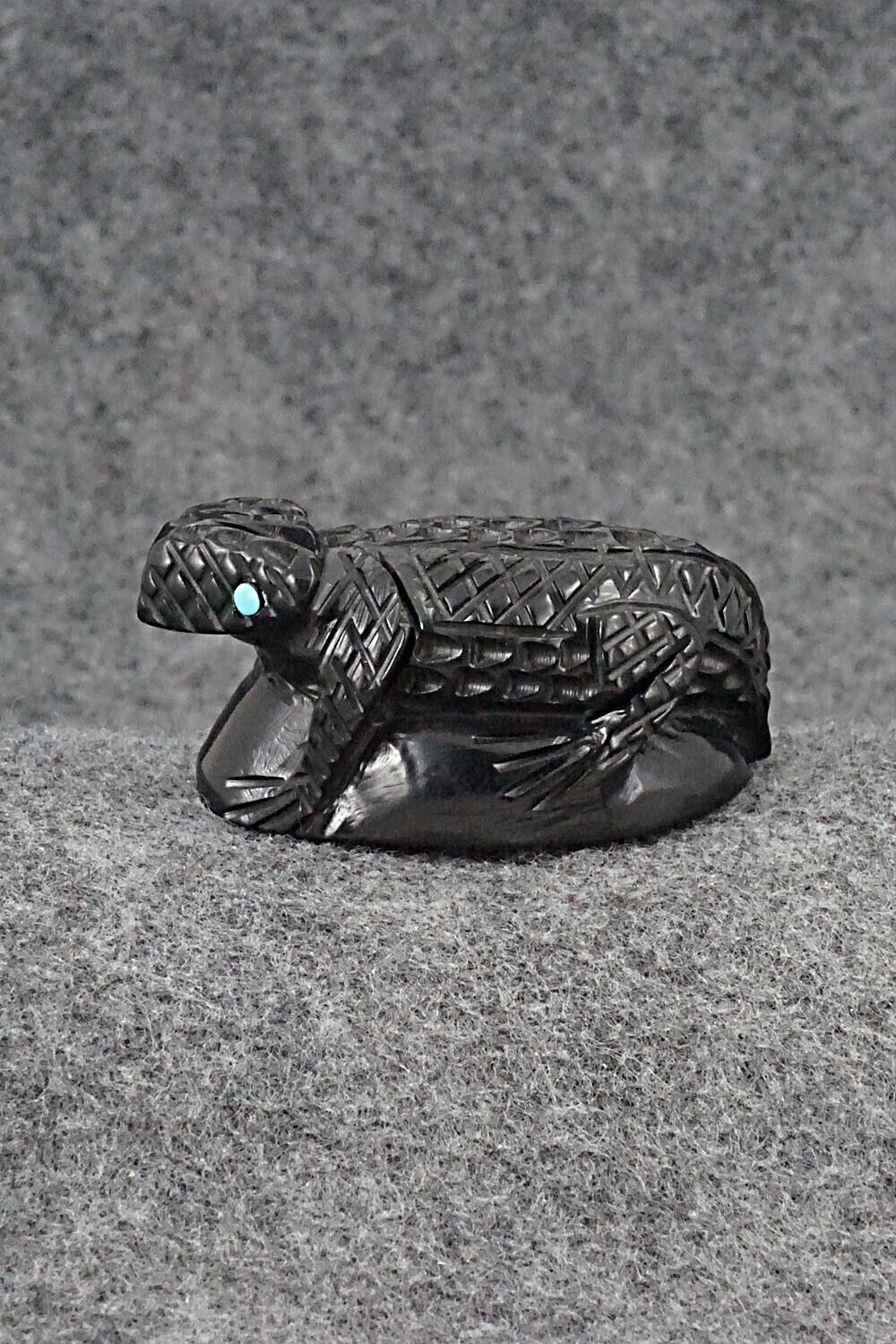 Horned Toad Zuni Fetish Carving - Jensen Charlie