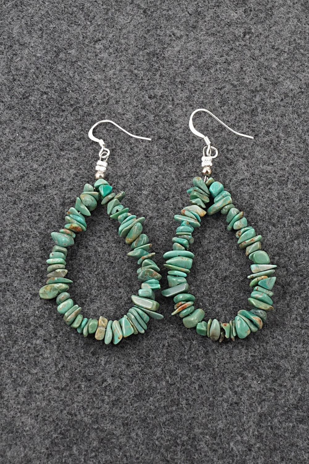 Turquoise & Sterling Silver Earrings - Doreen Jake