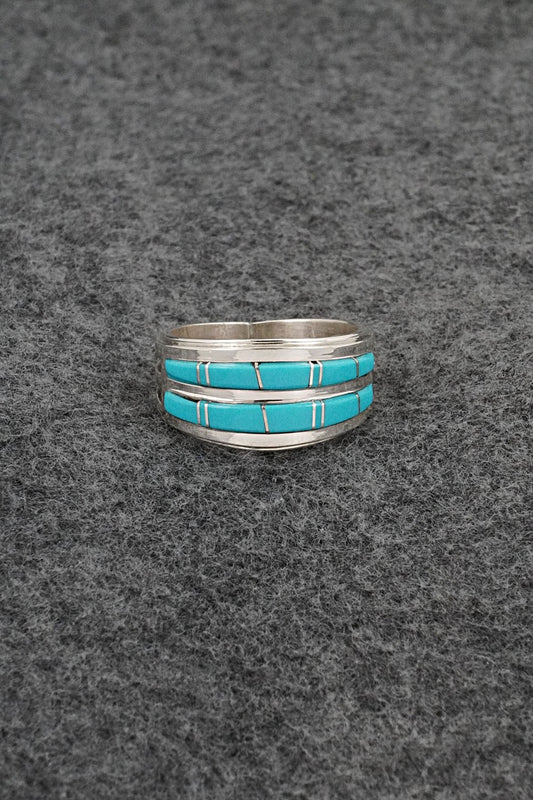 Turquoise & Sterling Silver Ring - Wilbert Muskett Jr. - Size 8.5