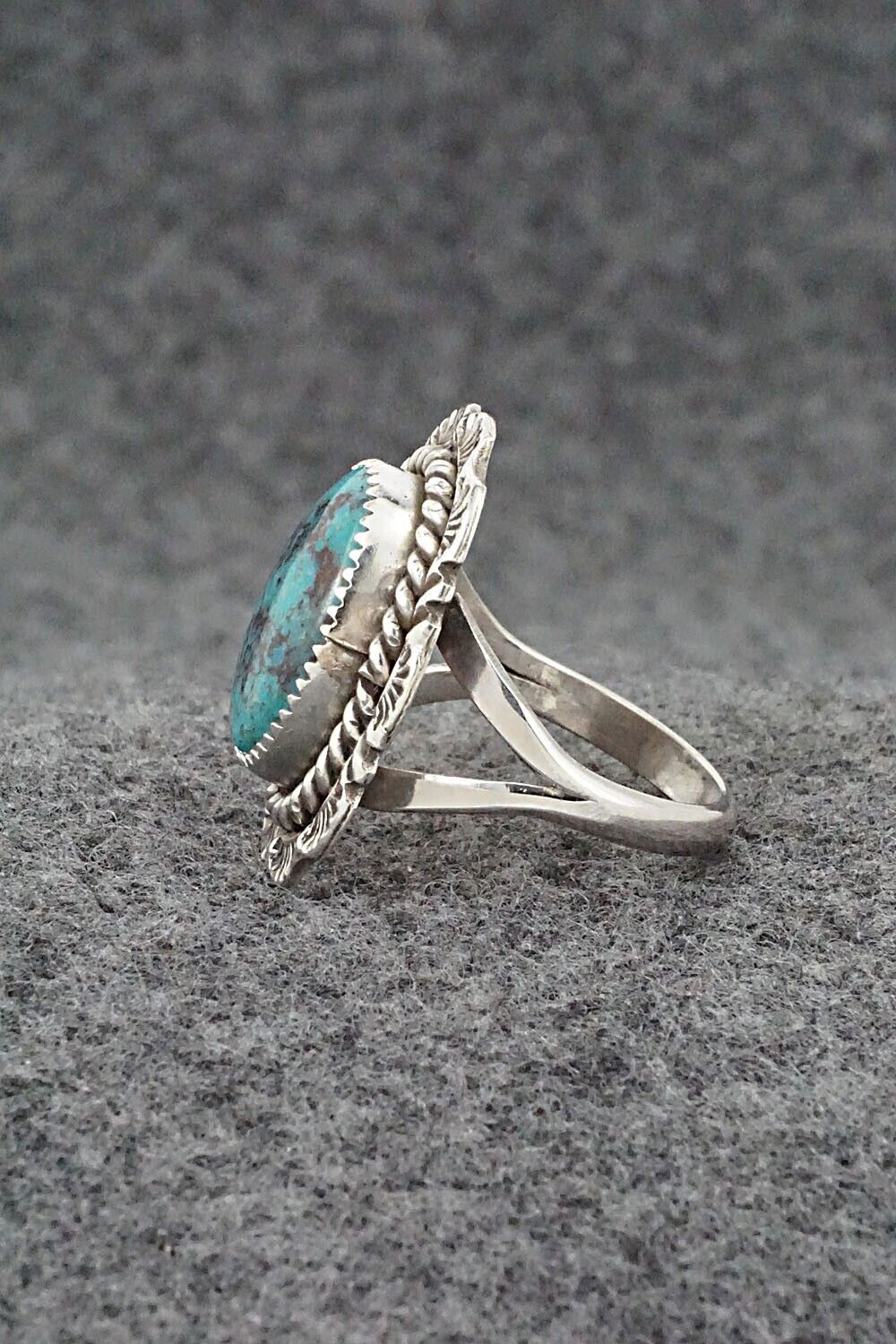 Turquoise & Sterling Silver Ring - Benjamin Martinez - Size 8.75