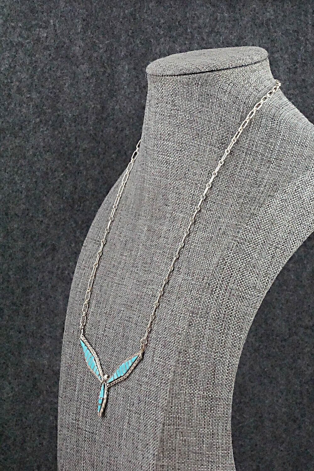 Turquoise & Sterling Silver Necklace - Malcolm Chavez