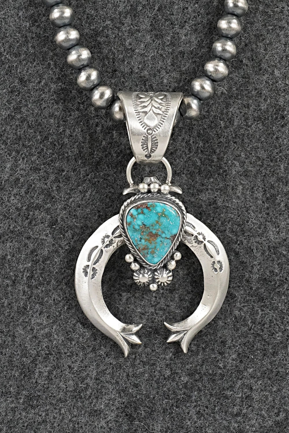 Turquoise & Sterling Silver Necklace - Samuel Yellowhair