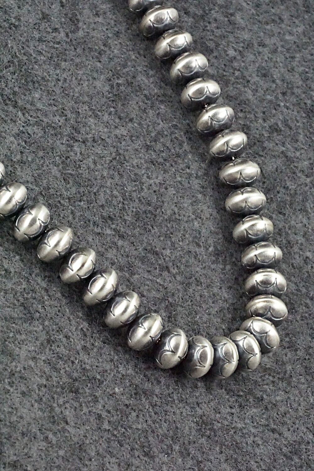 Sterling Silver Navajo Pearl Necklace - Bryannen Halwood