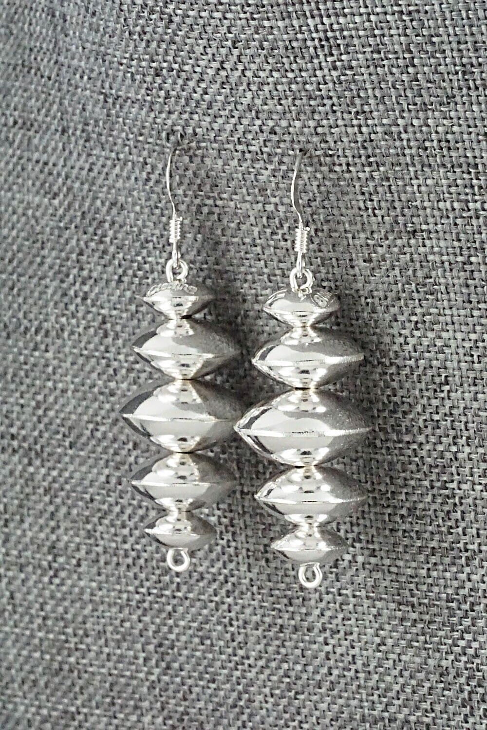 Sterling Silver Navajo Pearl Earrings - Preston Haley