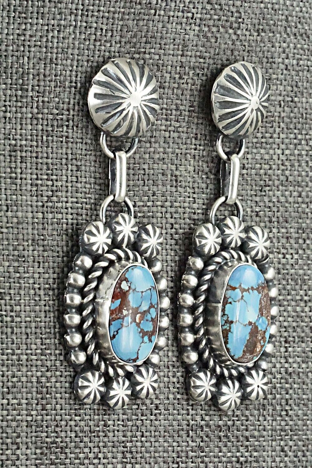 Turquoise & Sterling Silver Pendant, Ring and Earrings Set - Jeff James