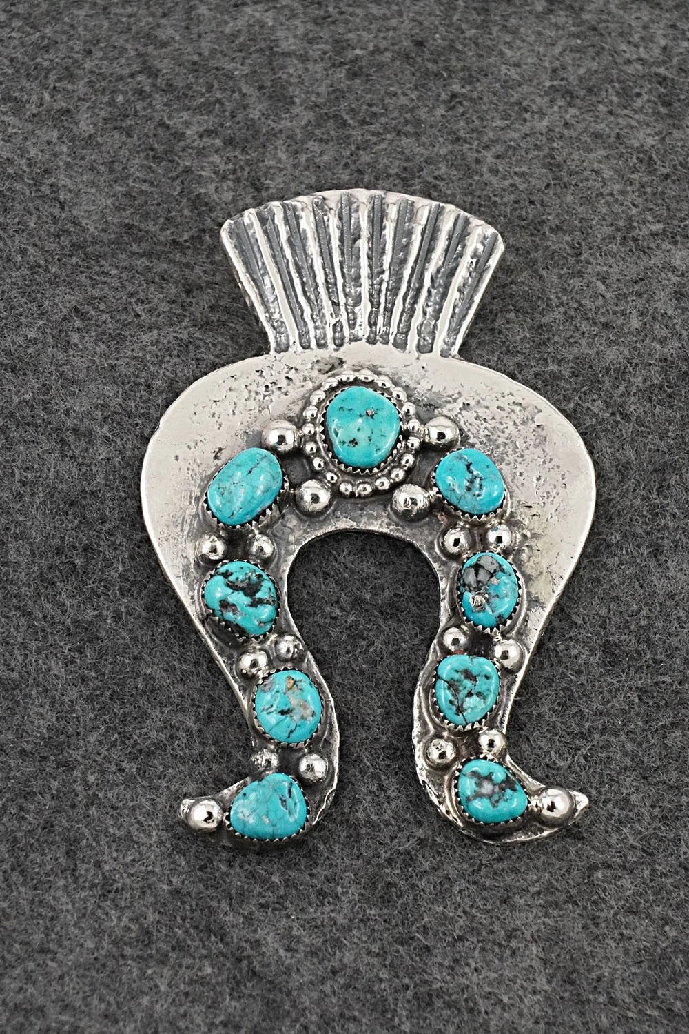 Turquoise & Sterling Silver Pendant - Delbert Arviso