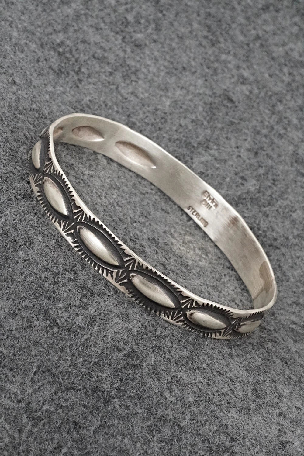 Sterling Silver Bangle Bracelet - Elvira Bill