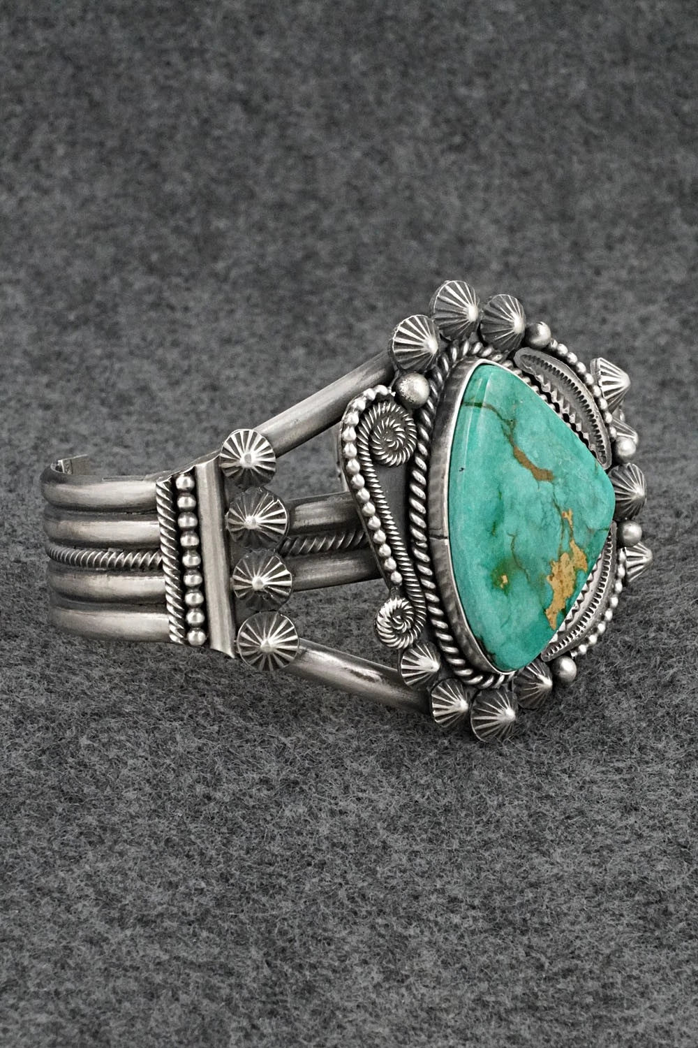 Turquoise & Sterling Silver Bracelet - Michael Calladitto