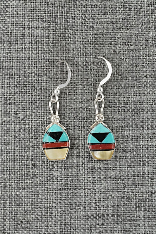 Multi-Stone Inlay & Sterling Silver Earrings - Ola Eriacho