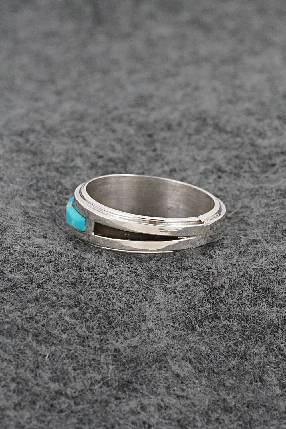 Turquoise & Sterling Silver Ring - Wilbert Muskett Jr. - Size 8