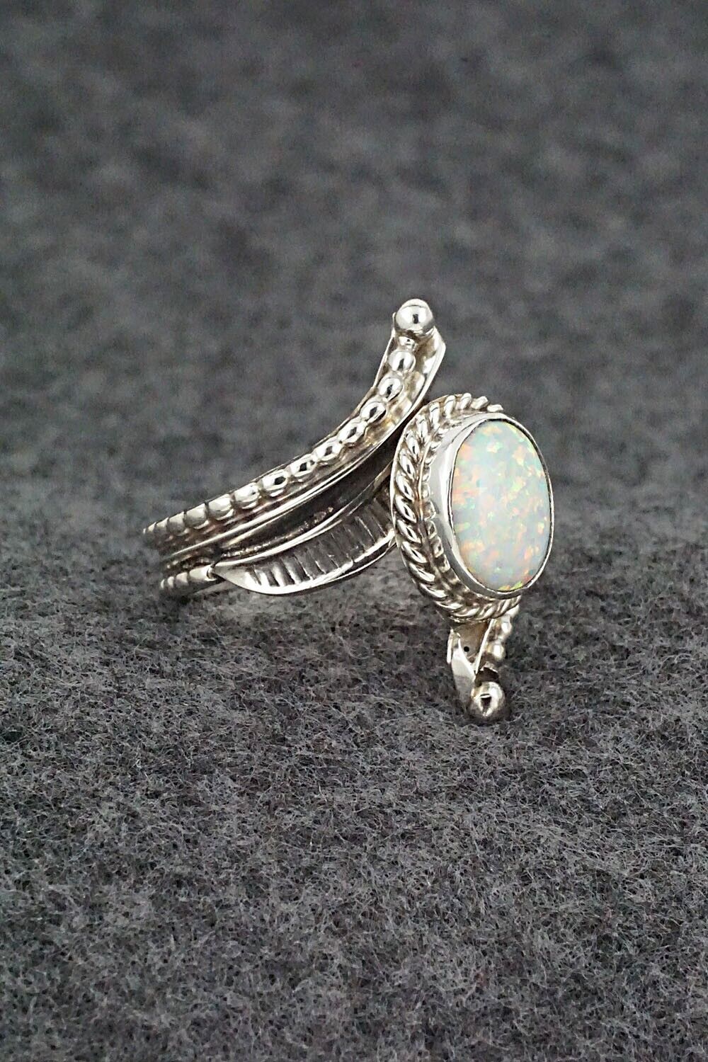 Opalite & Sterling Silver Ring - Thomas Yazzie - Size 7