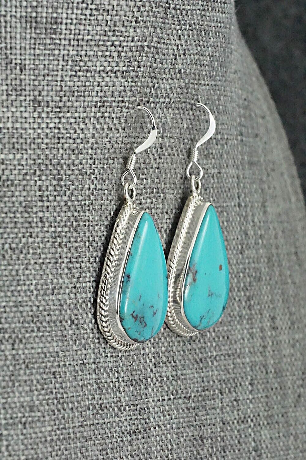 Turquoise & Sterling Silver Earrings - Sharon McCarthy