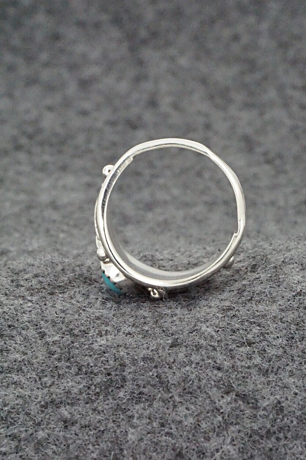 Turquoise & Sterling Silver Ring - Harris Largo - Size 6.5