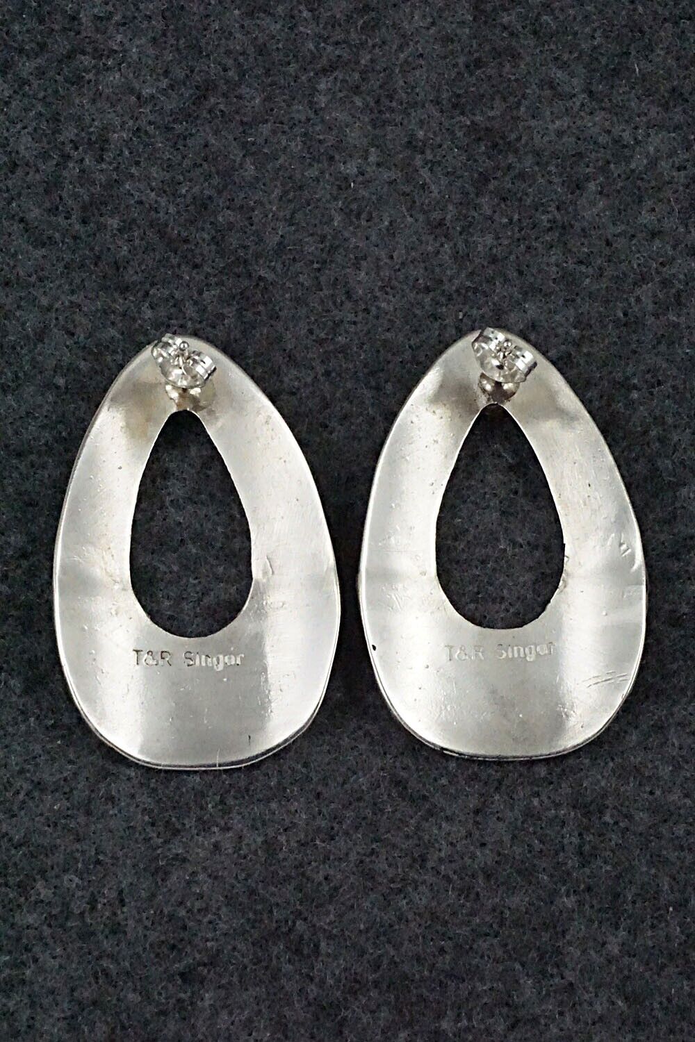 Turquoise & Sterling Silver Earrings - Rosita Singer