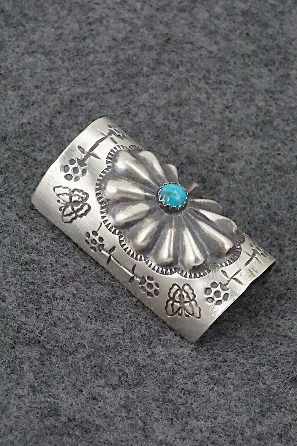Turquoise & Sterling Silver Hair Pin - Arlene Soce