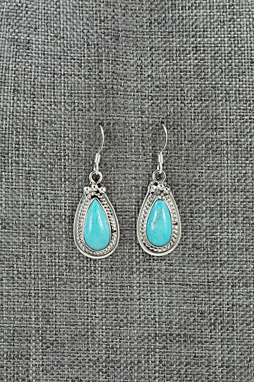 Turquoise & Sterling Silver Earrings - Verley Betone