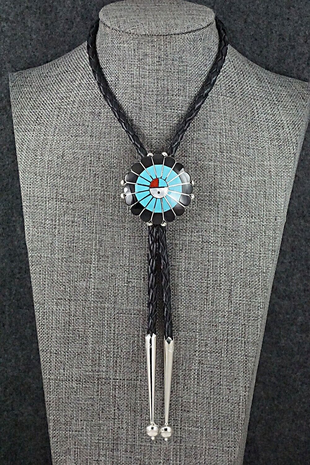 Multi Stone & Sterling Silver Bolo Tie - Denise Siutza