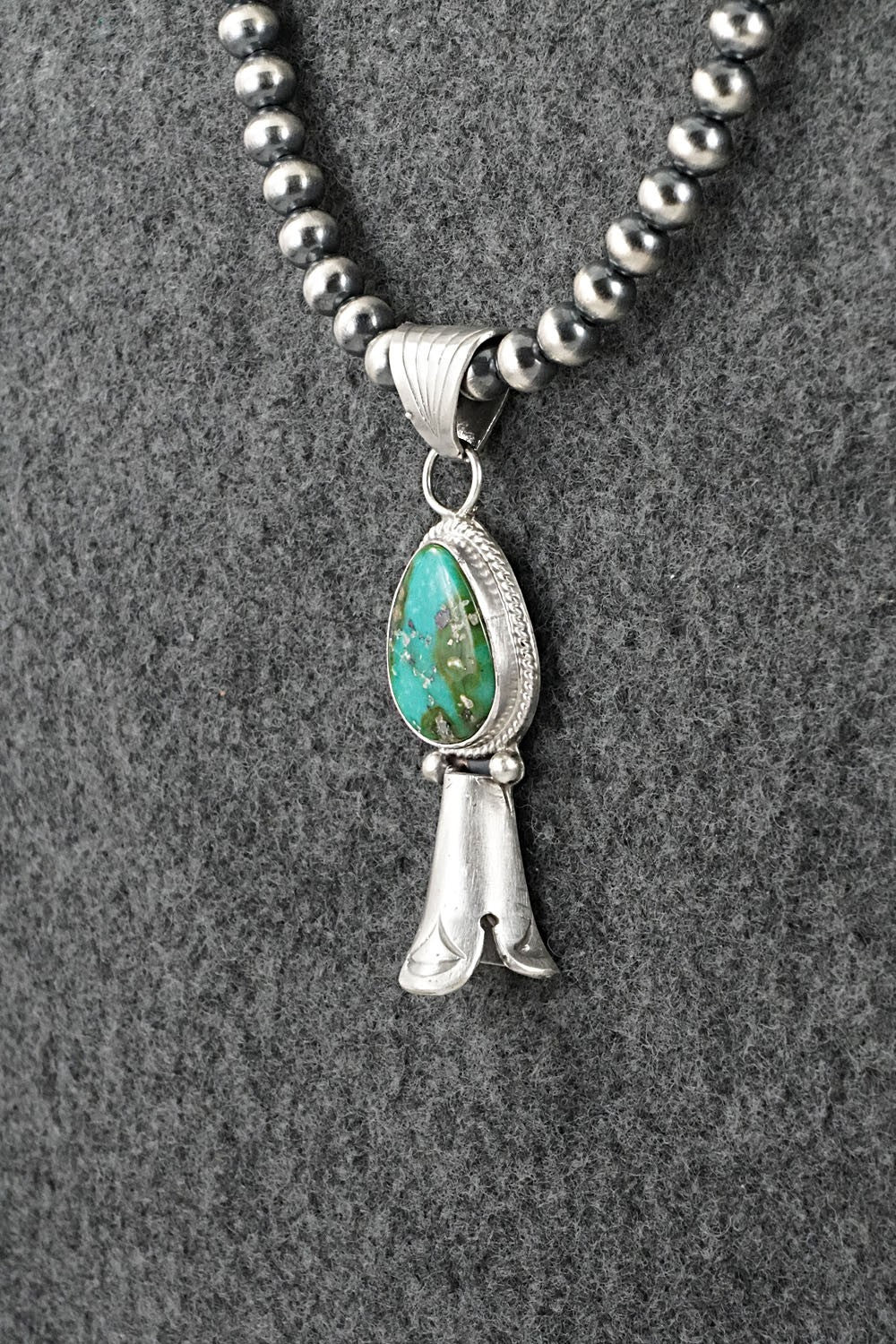 Turquoise & Sterling Silver Necklace - Samuel Yellowhair