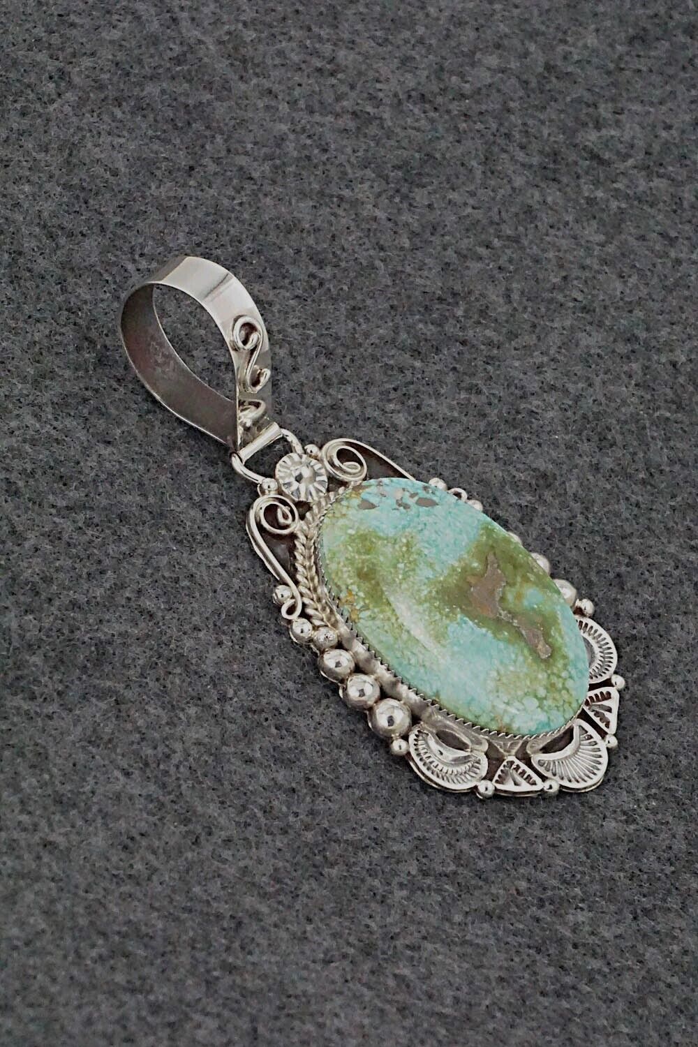 Turquoise & Sterling Silver Pendant - Anthony Brown