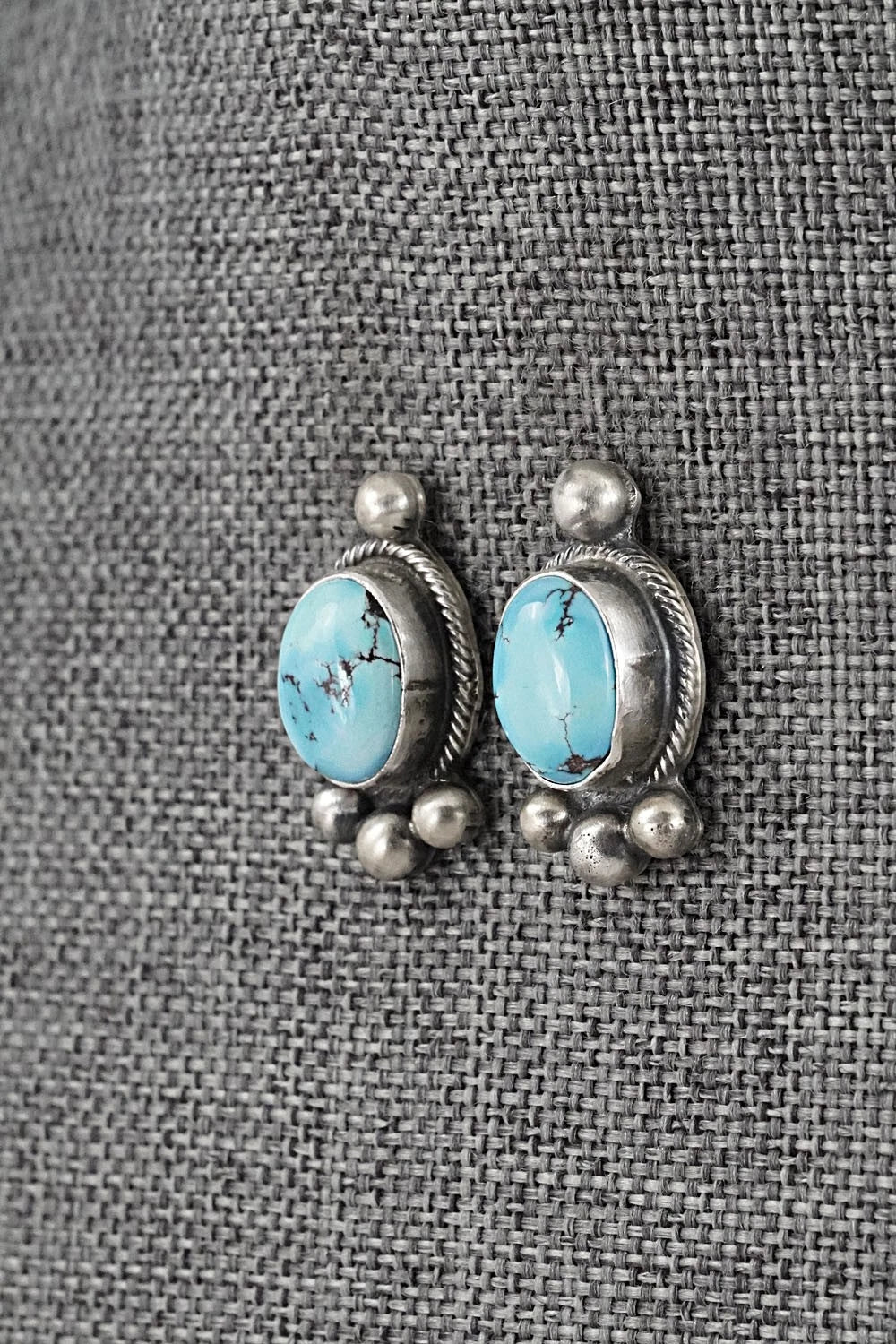 Turquoise & Sterling Silver Necklace and Earrings Set - Kathleen Livingston