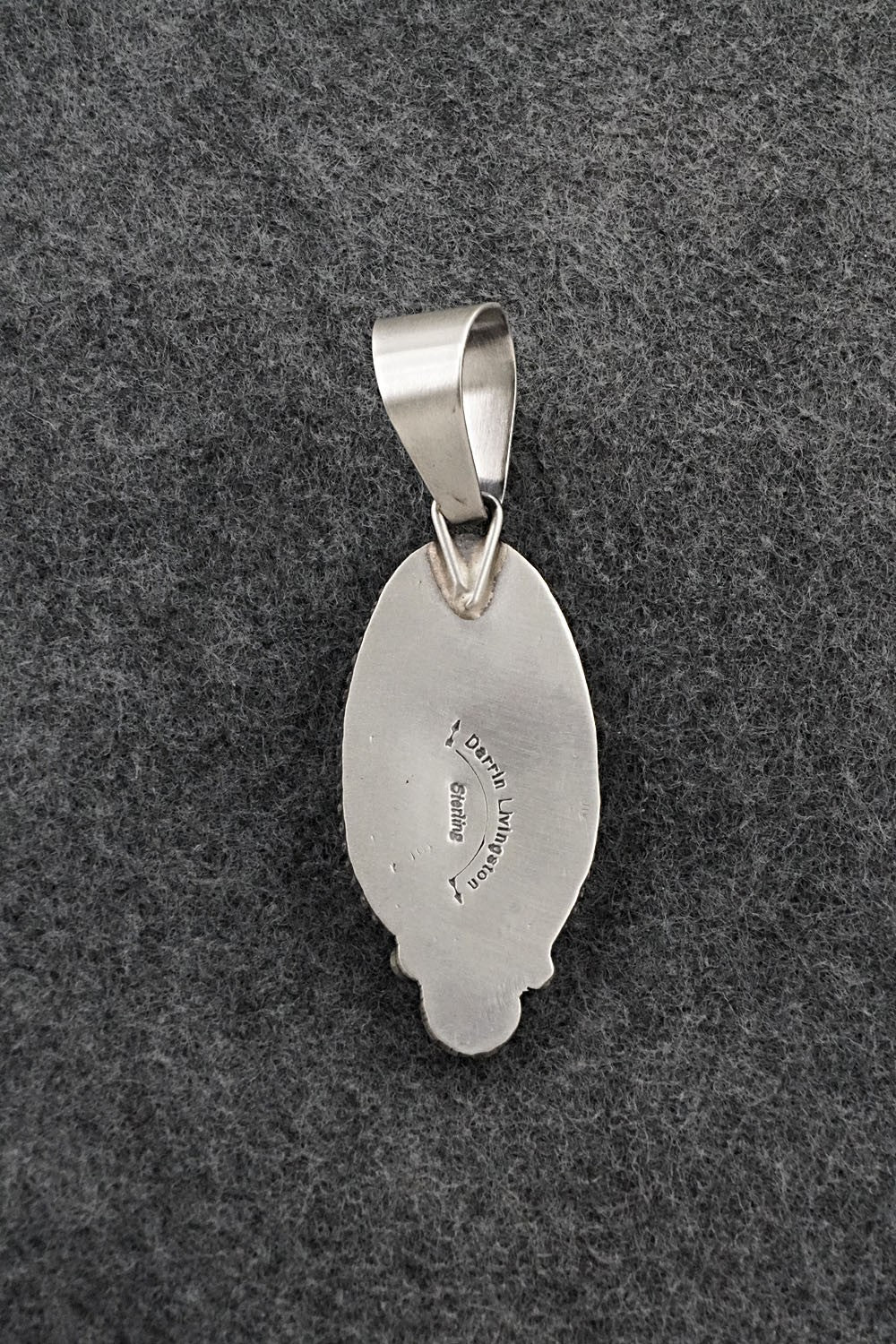 Turquoise & Sterling Silver Pendant - Darrin Livingston