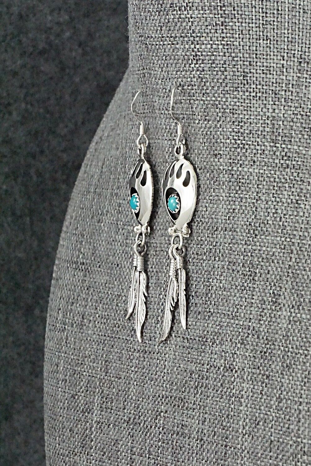 Turquoise & Sterling Silver Earrings - Annie Spencer