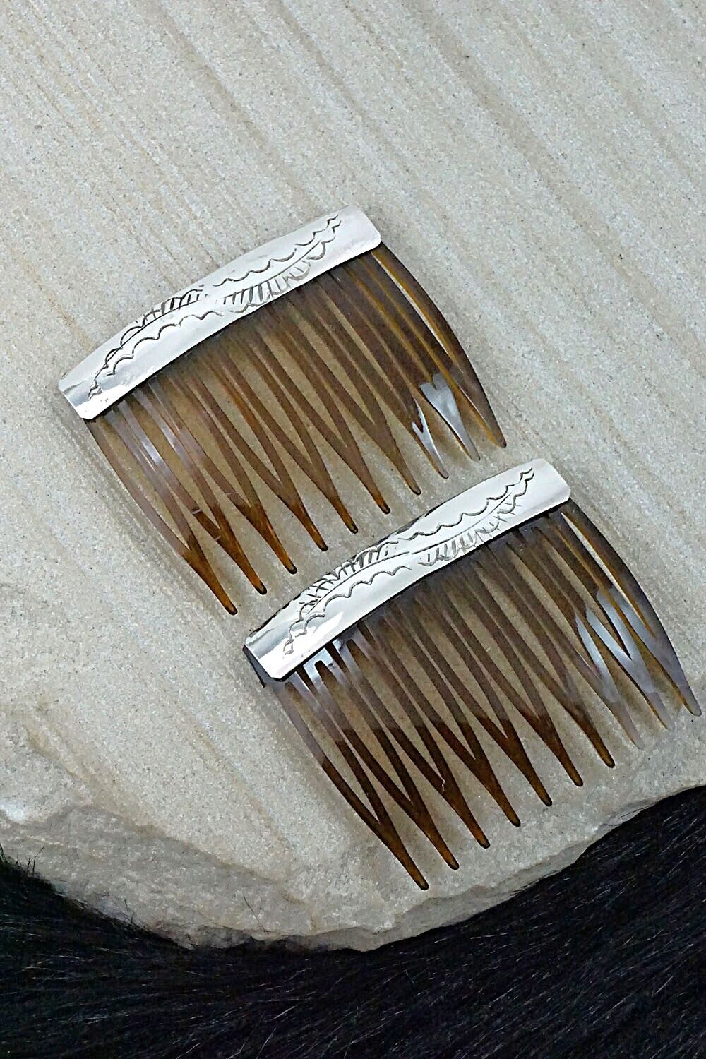 Sterling Silver Hair Combs - Randall Dalgai