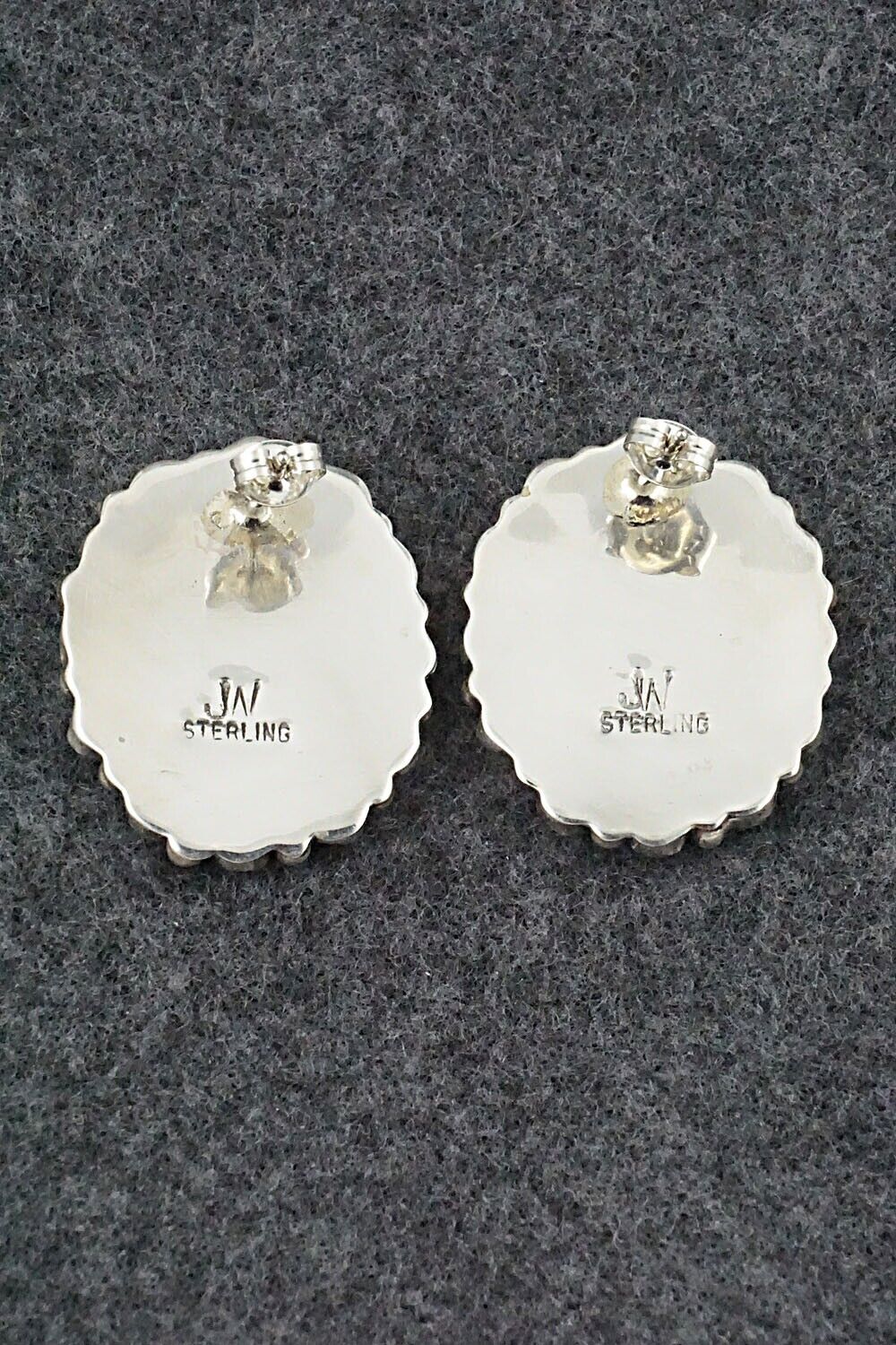 Turquoise & Sterling Silver Earrings - Justina Wilson