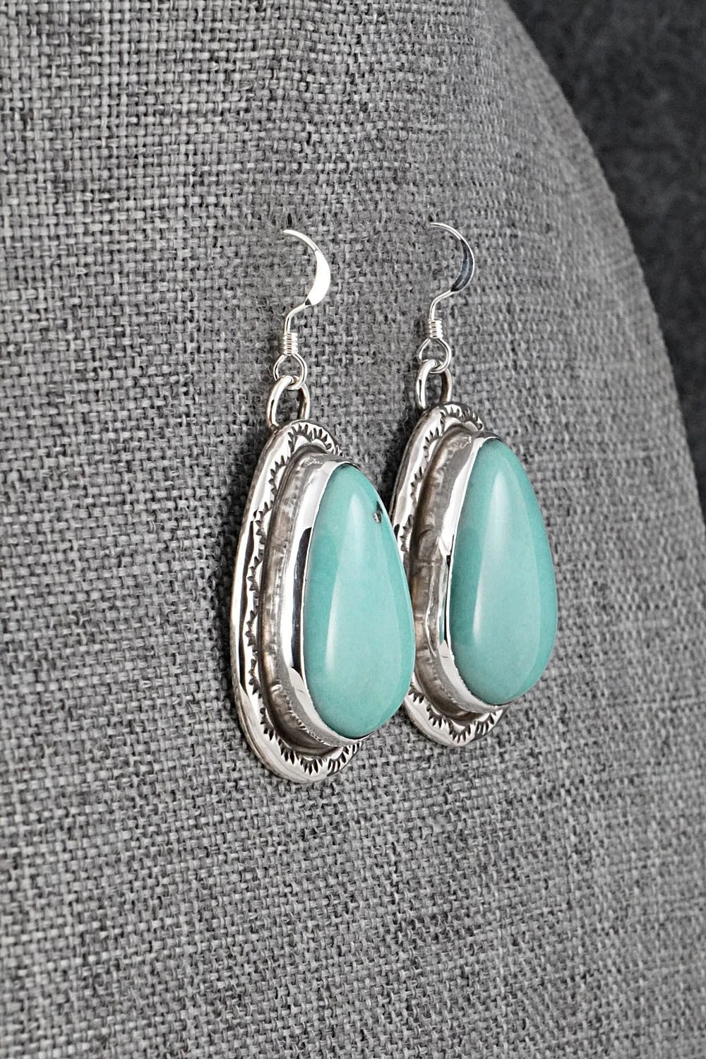 Turquoise & Sterling Silver Earrings - Danny Henio
