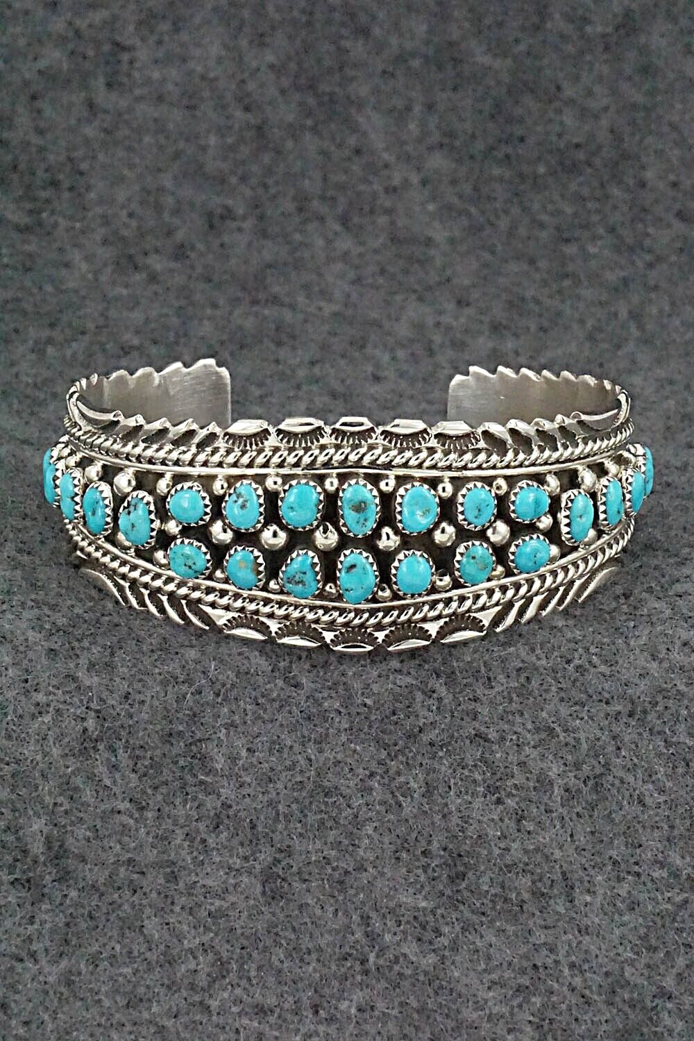 Turquoise & Sterling Silver Bracelet - Tina Jones