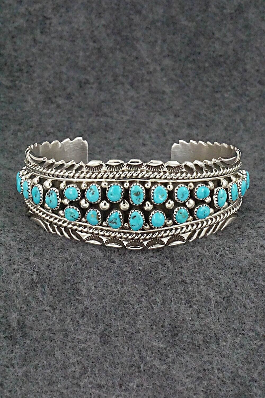 Turquoise & Sterling Silver Bracelet - Tina Jones