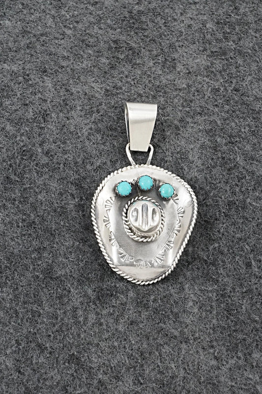 Turquoise & Sterling Silver Pendant - Davey Morgan