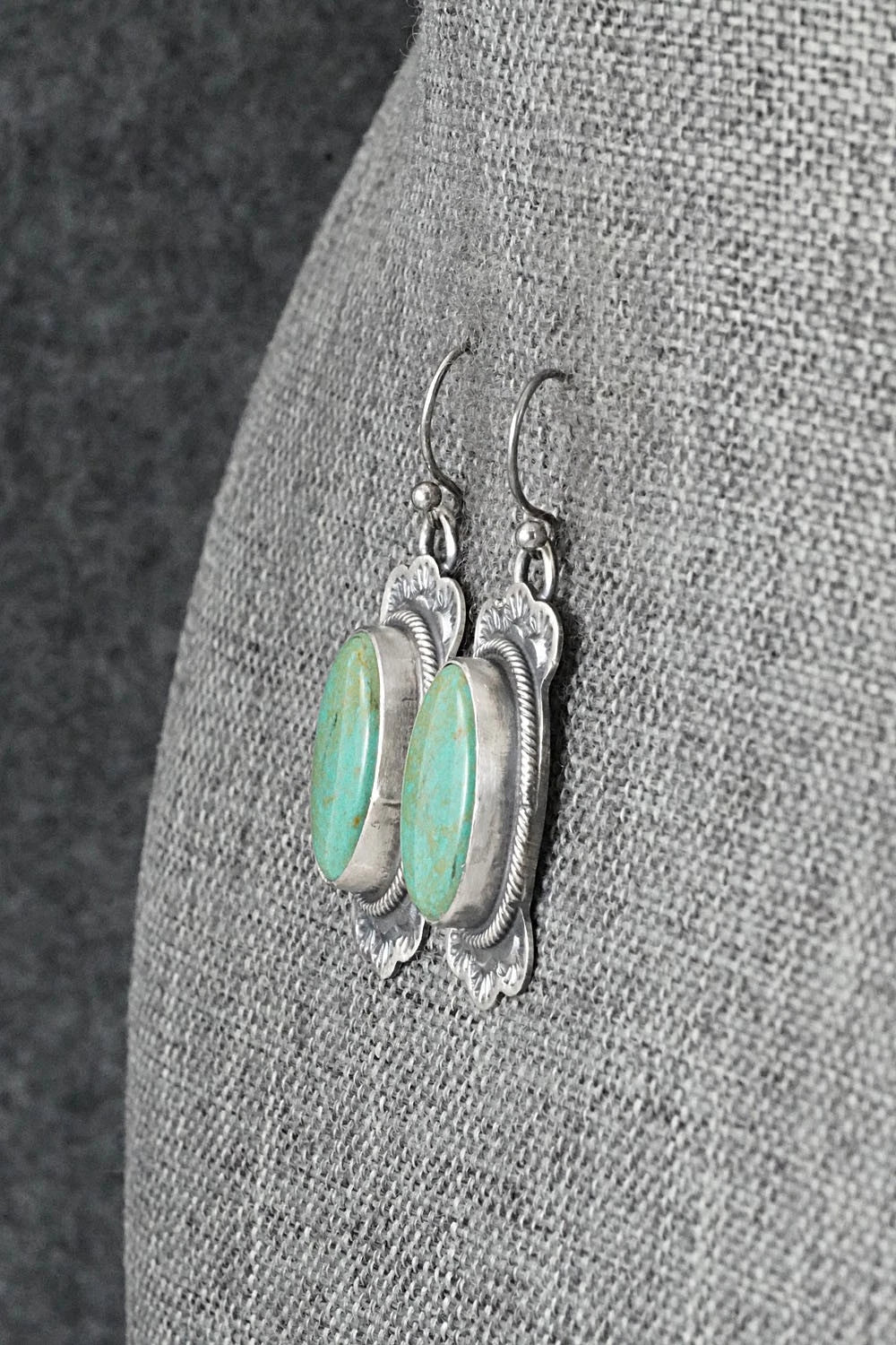 Turquoise & Sterling Silver Earrings - Bobby Johnson