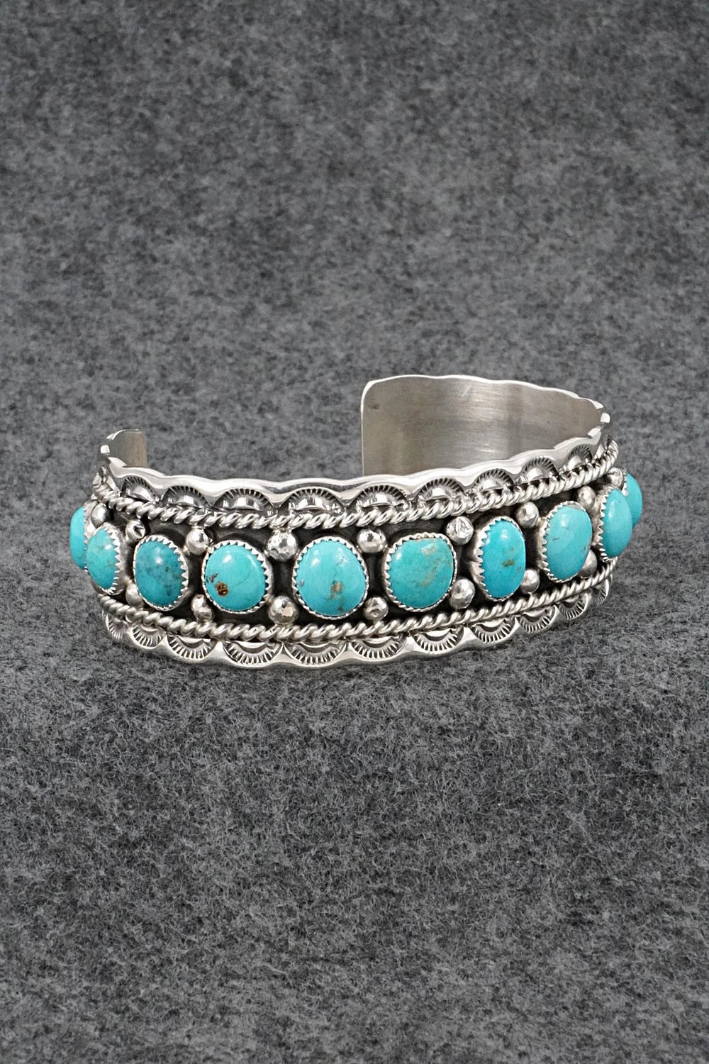 Turquoise & Sterling Silver Bracelet - Chester Charley