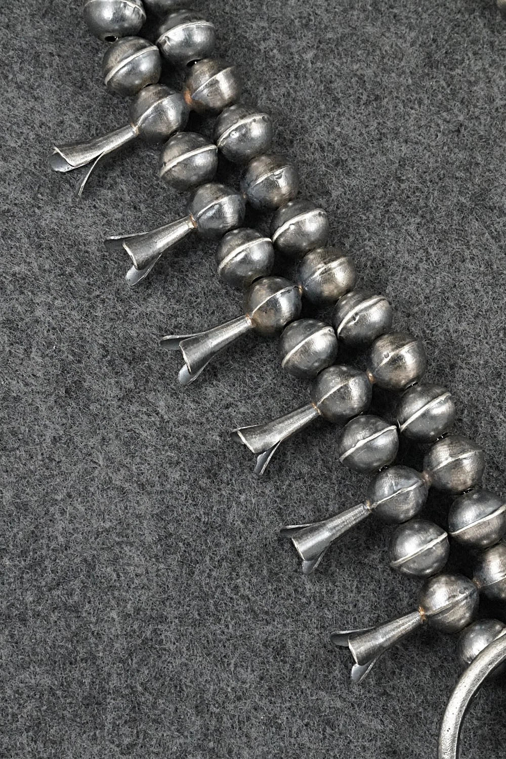 Turquoise & Sterling Silver Squash Blossom Set - Gilbert Martin