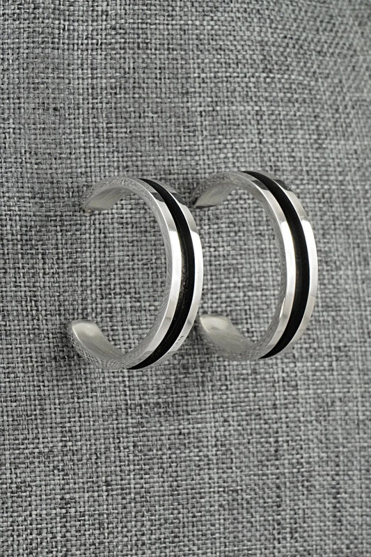 Sterling Silver Hoop Earrings - Tom Hawk