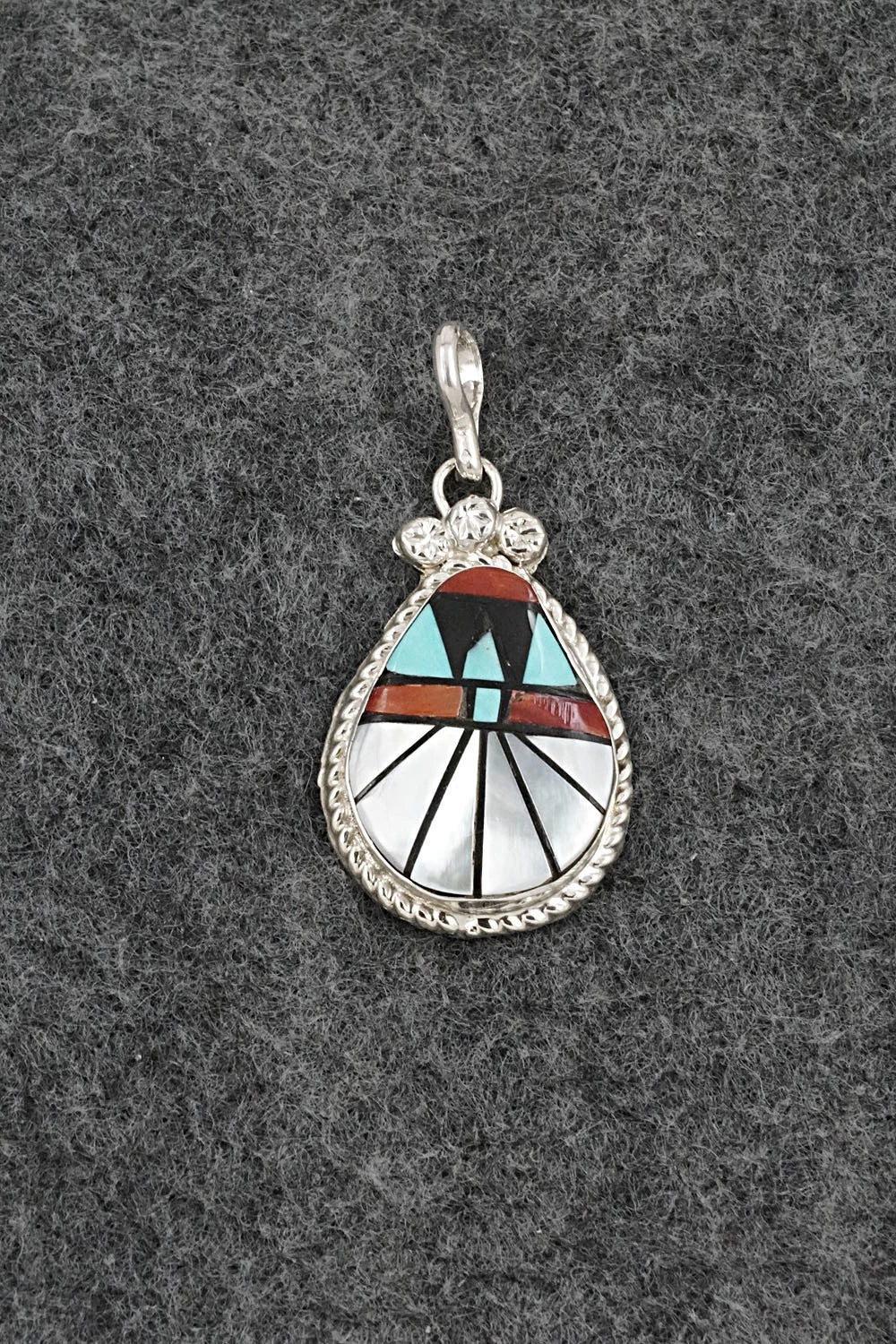 Multi-Stone & Sterling Silver Pendant - Ola Eriacho