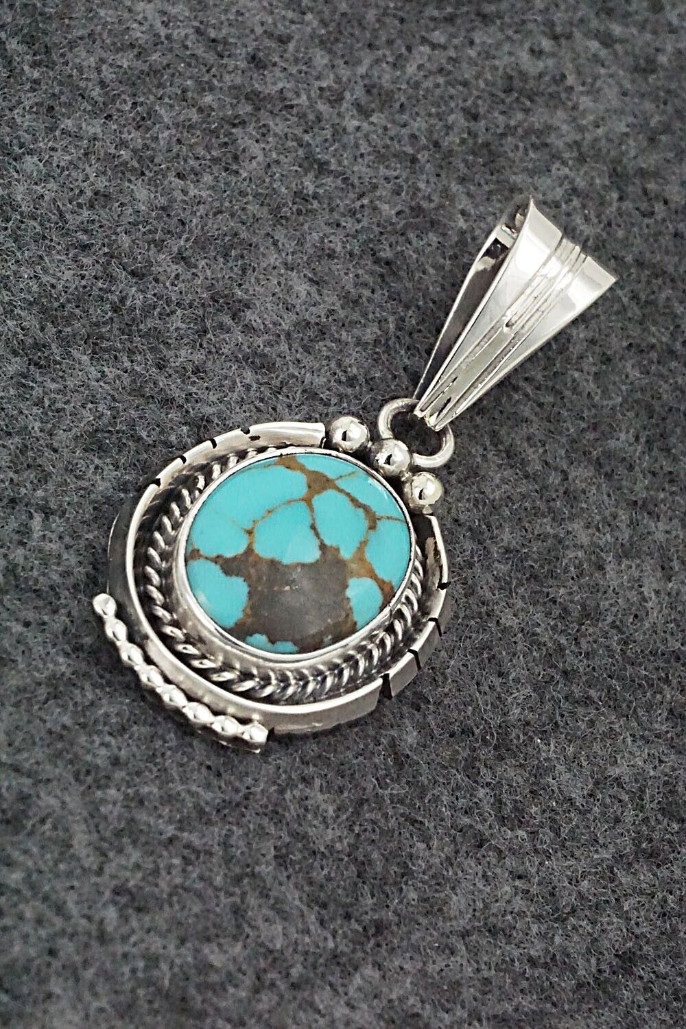 Turquoise & Sterling Silver Pendant - Samuel Yellowhair
