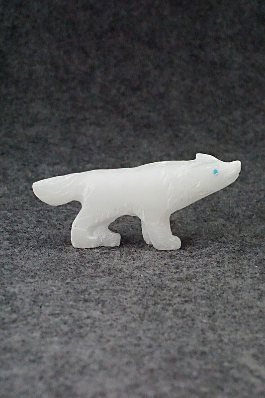 Wolf Zuni Fetish Carving - Cody Nastacio