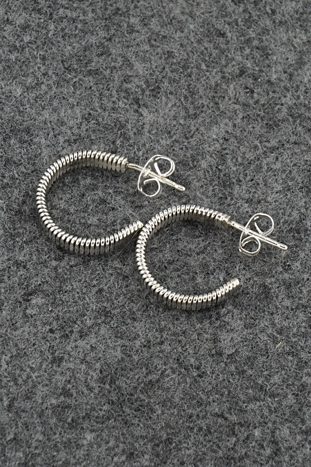 Sterling Silver Hoop Earrings - Elaine Tahe