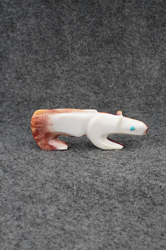 Mountain Lion Zuni Fetish Carving - Ronnie Lunasee